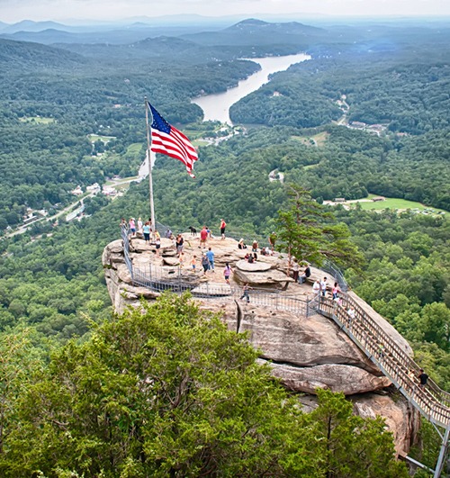 Chimney Rock Hiking, NC